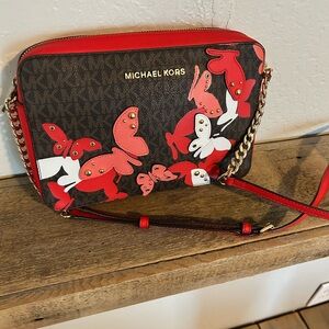EUC Michael Kors limited edition butterfly crossbody bag